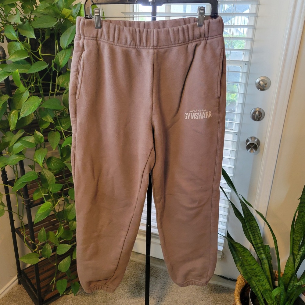 Gymshark x Liana Deeb Mens Oversized Joggers Mauve Brown Sweatpants Medium